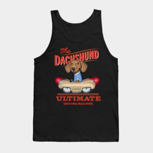 Dachshund Driving Machine Tank Top